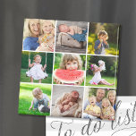 Grandkids 9 Square Photo Instagram Collage Magnet<br><div class="desc">Affordable custom printed magnets personalised with your photos and text. This template has space for 9 square Instagram photos. Use the design tools to add your own text, add more photos, change the background colour and edit text fonts and colours to create a unique one of a kind Mother's Day...</div>