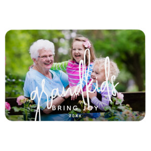 Grandkids Bring Joy Photo Magnet