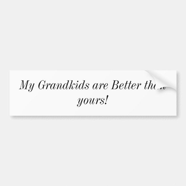 Grandkids bumper sticker (Front)