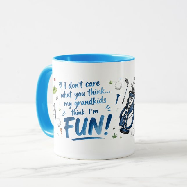 Grandkids, Golf & Good Times Mug (Front Left)