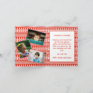 Grandkids Grandpa Grandma Photo Merry Christmas Card