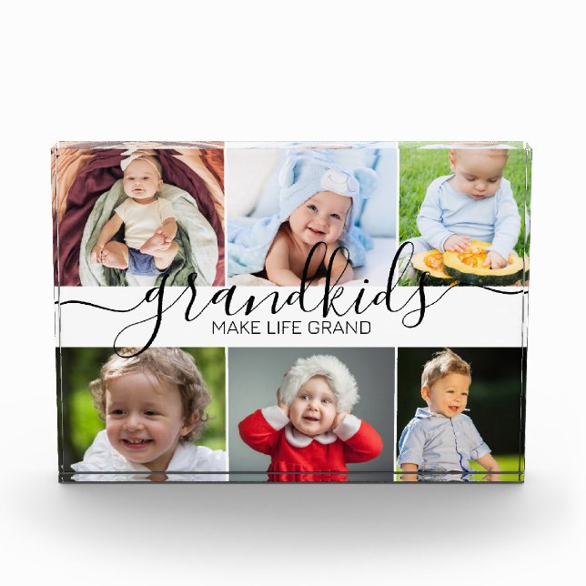Grandkids Make Life Grand | 6 Photo Collage (Front)