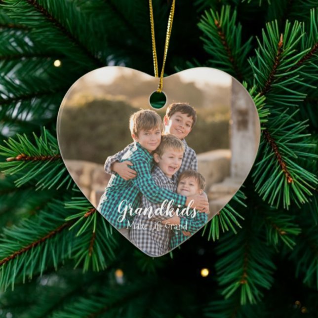 Grandkids Make Life Grand Ceramic Tree Decoration (Creator Uploaded)