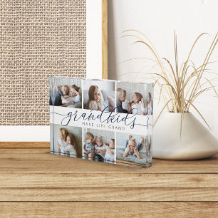 Grandkids Make Life Grand Collage Photo Block