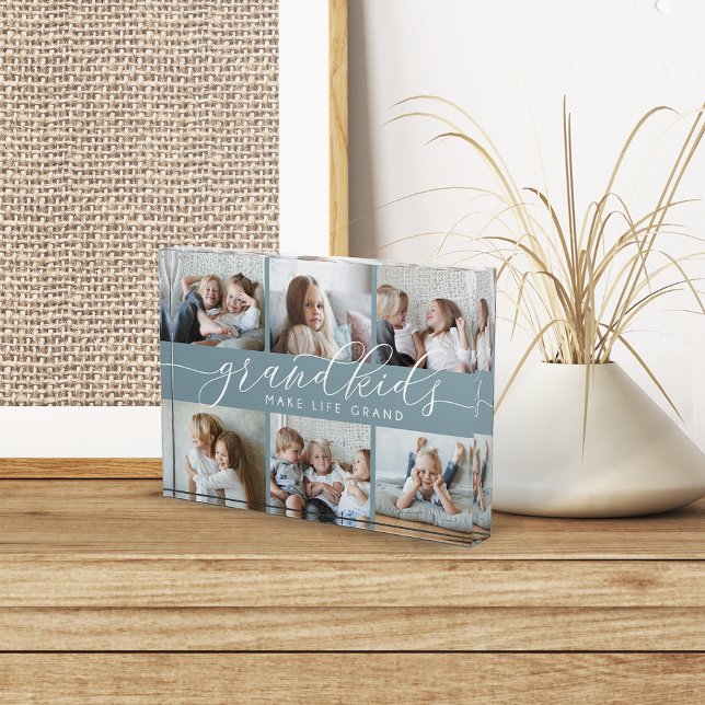 Grandkids Make Life Grand | Collage Photo Block (Creator Uploaded)