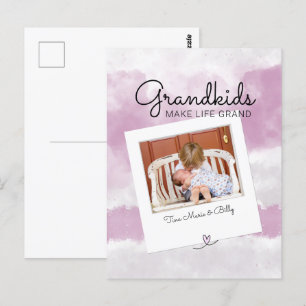 Grandkids Make Life Grand Mothers Day Postcard