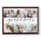 Grandkids Make Life Grand | Photo Collage Plaque