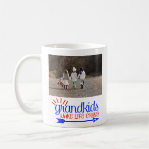 Grandkids Make Life Grand Photo Gift Coffee Mug