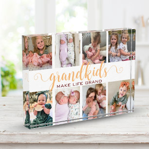 Grandkids Make Life Grand Photo Grandparent Gift