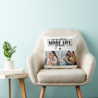 Grandkids make life grand pillow