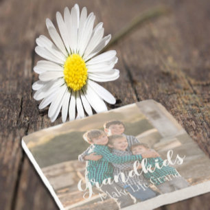 Grandkids Make Life Grand Stone Coaster