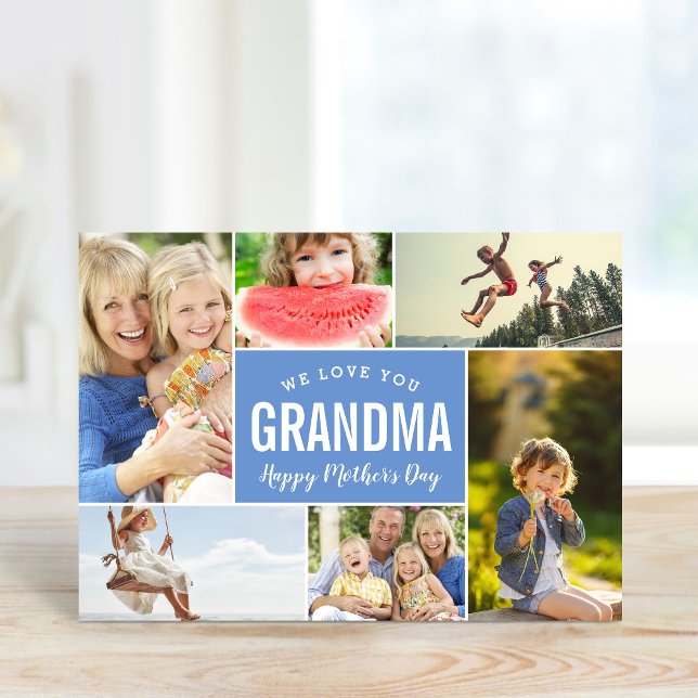 Grandkids Photo Collage Mother's Day Card (Creator Uploaded)