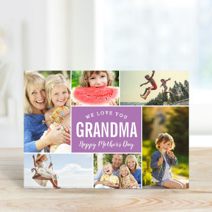 Grandkids Photo Collage Mother's Day Card