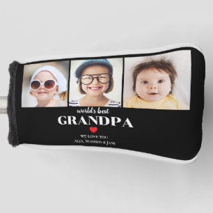Grandkids Photos World's Best Grandpa Grandfather Golf Head Cover