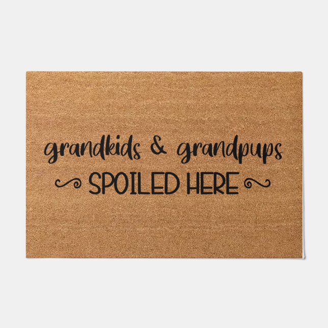 Grandkids Welcome Doormat, Grandparents Gift Doormat (Front)