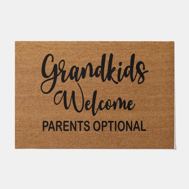 Grandkids Welcome Doormat, Grandparents Gift Doormat (Front)