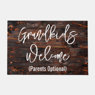 Grandkids Welcome Parents Optional Doormat