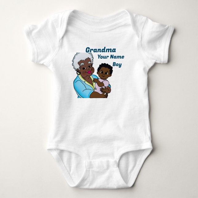 Grandma 1 baby bodysuit (Front)