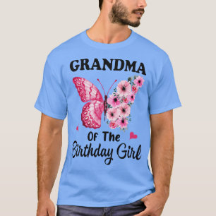 Grandma 1st First Birthday Matching Family Butterf T-Shirt
