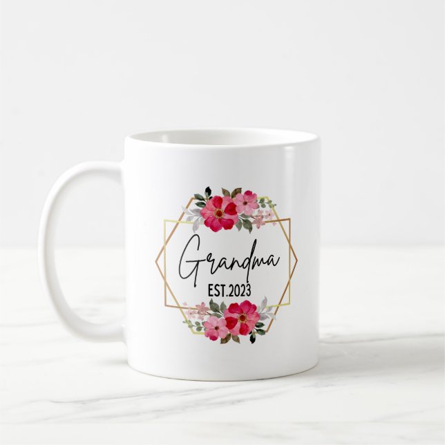 Grandma 2023 Mug New Grandma Gifts First Time 2023 (Left)
