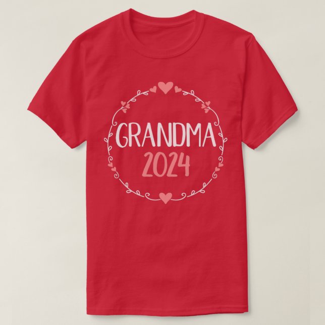 Grandma 2024 for new grandmother T-Shirt (Design Front)
