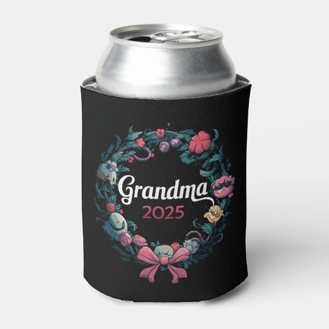 Grandma 2025 For New Grandmother Gift Can Cooler (Can Front)
