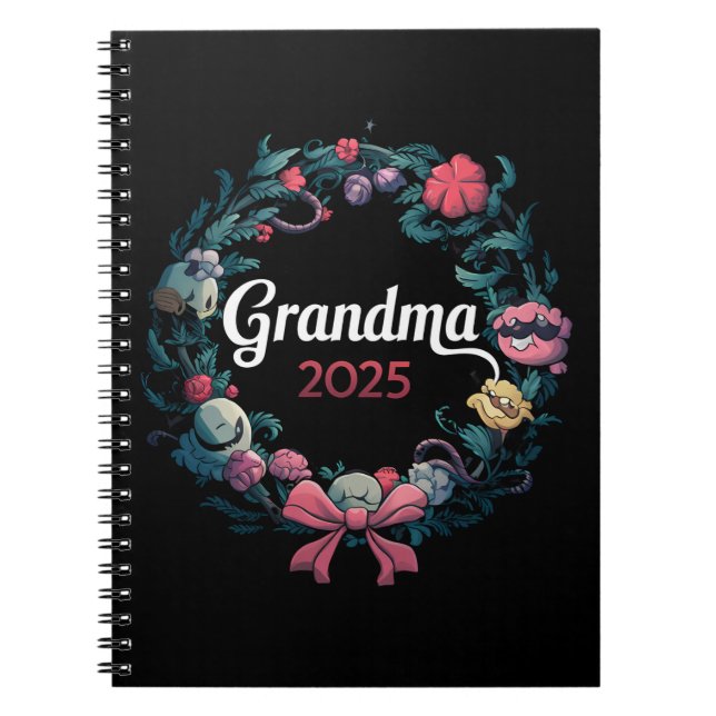 Grandma 2025 For New Grandmother Gift Notebook (Front)