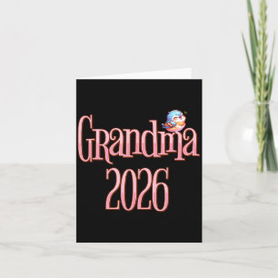 Grandma 2026 Cute Bird New Grandma Pregnancy Revea Card