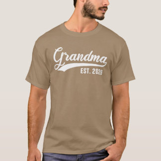 Grandma 2026 Grandmother Est 2026 Grandma Est 2026 T-Shirt