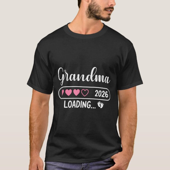 Grandma 2026 Loading New Grandma Est 2026  T-Shirt (Front)