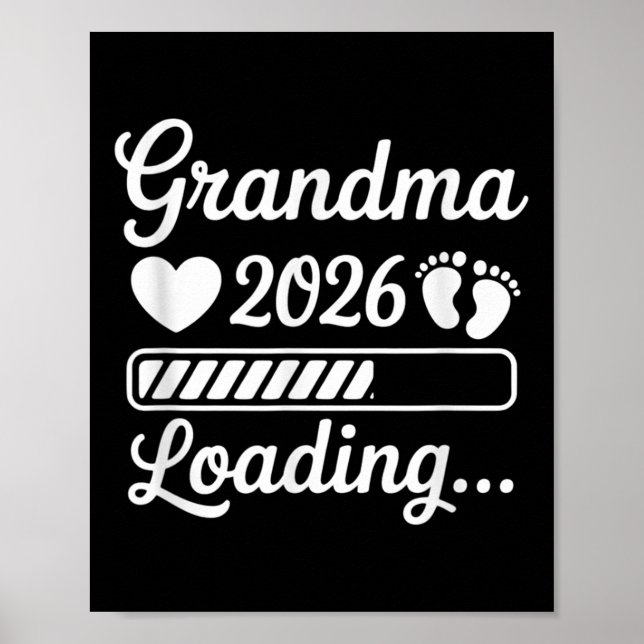Grandma 2026 Loading Pregnancy Announcement New Gr Poster (Front)