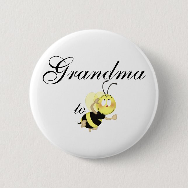 Grandma 2 be 6 cm round badge (Front)