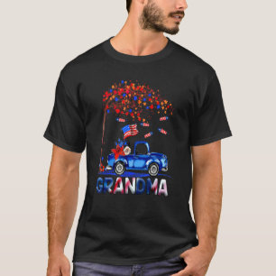 Grandma 4th Of July Truck Firecrackers Usa Flag 1 T-Shirt
