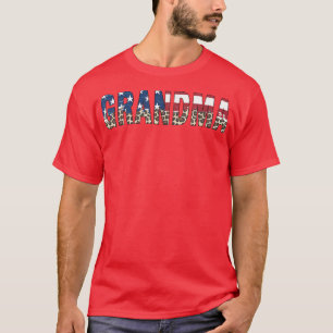 Grandma American Flag Leopard Best Grandma Ever 4t T-Shirt