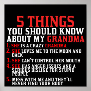 Grandma and Grandchildren Poster