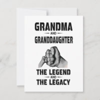 Grandma And Granddaughter Legend And Legacy