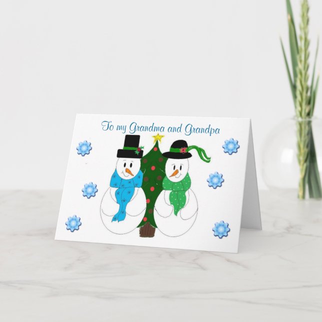 Grandma and Grandpa - Christmas card (Front)