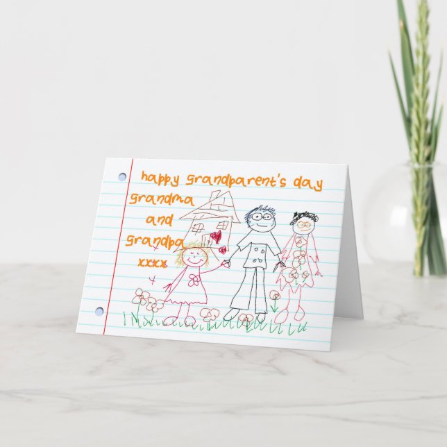 grandma and grandpa grandparent's day card (Front)
