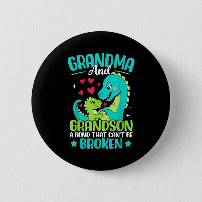 Grandma And Grandson A Bond That Can't Be Broken D 6 Cm Round Badge (Front)