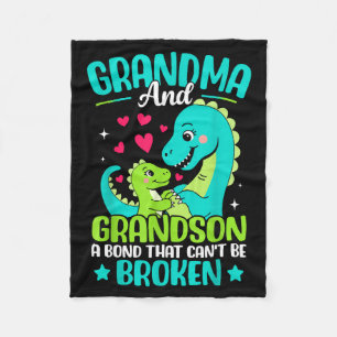 Grandma And Grandson A Bond That Can't Be Broken D Fleece Blanket