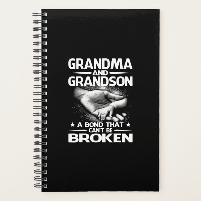 Grandma and Grandson A Bond That Can't Be Broken Planner (Front)