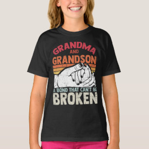 Grandma and Grandson A Bond that Can't be Broken T-Shirt