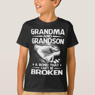 Grandma and Grandson A Bond That Can't Be Broken T-Shirt