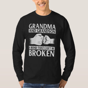 Grandma and Grandson a Bond that cant be broken T-Shirt