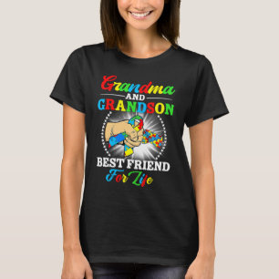Grandma And Grandson Best Friend For Life Autism A T-Shirt
