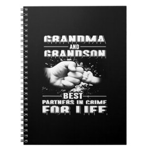 Grandma And Grandson Best Partners Crime For Life Notebook