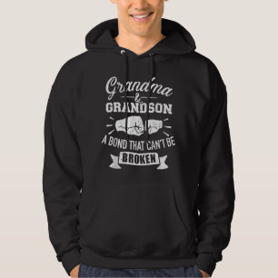 Grandma and grandson bond that can't be broken hoodie