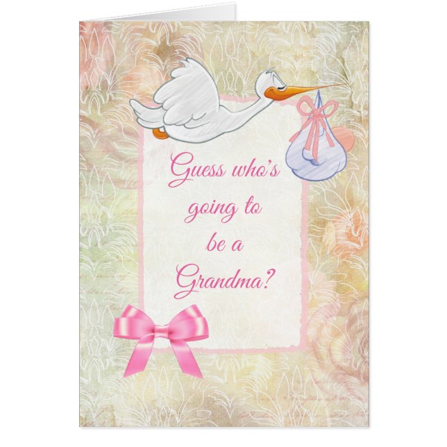 Grandma Announcement card (Front)