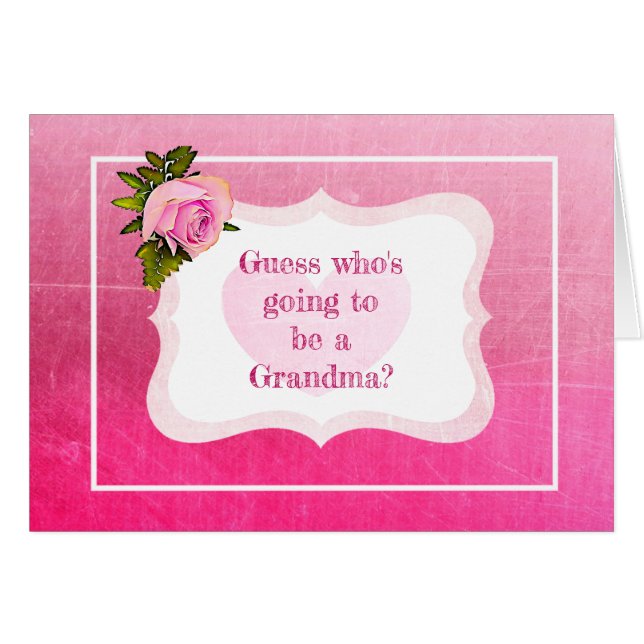 Grandma Announcement card (Front Horizontal)