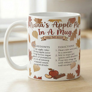 Grandma Autumn Apple Pie Recipe  Coffee Mug